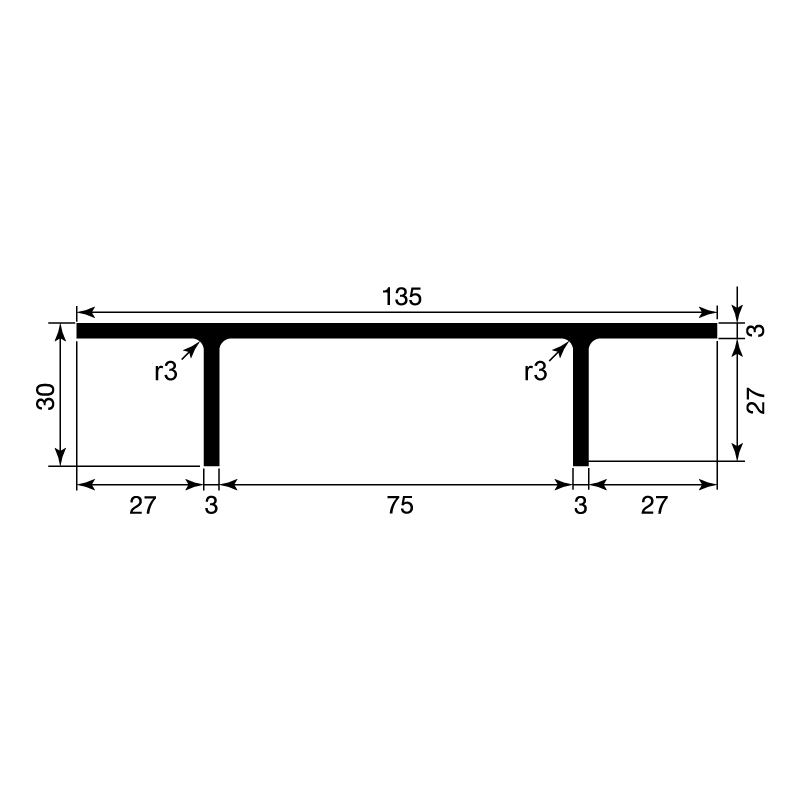 T-Profil gepresst / EN 755-2 / EN 755-9