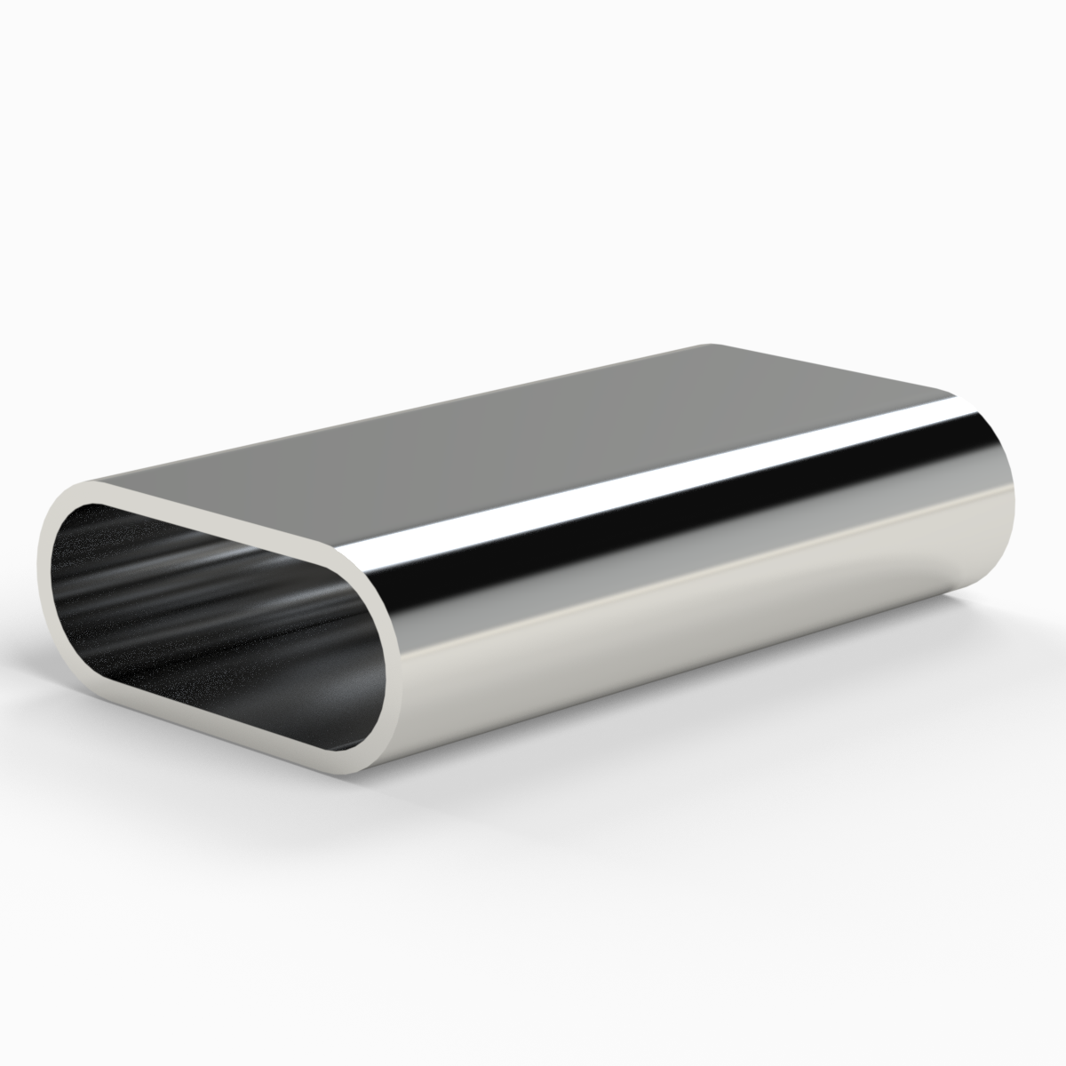Tube ovale en aluminium Ø 30 x 18,5 x 2,25 mm longueur au choix aluminium  AlMgSi05 profil de montre en aluminium 